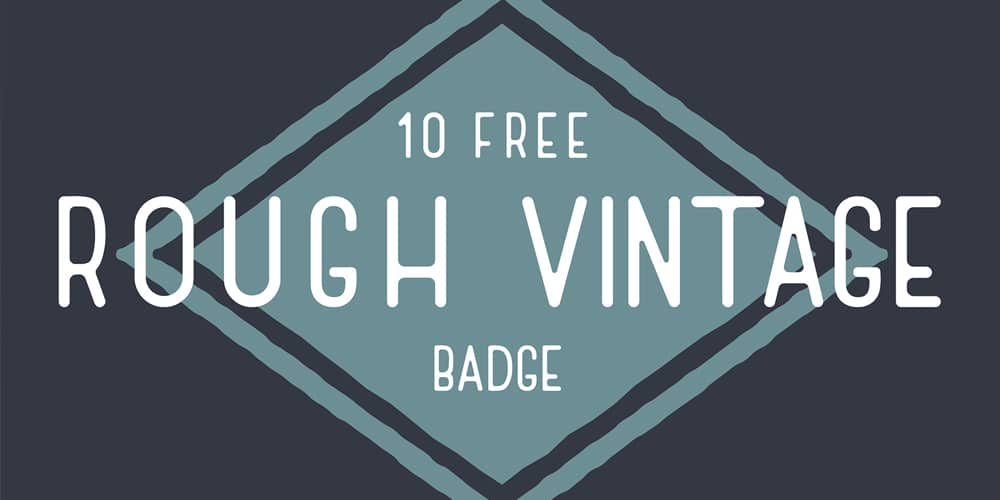 Free Rough Vintage Badge Vector