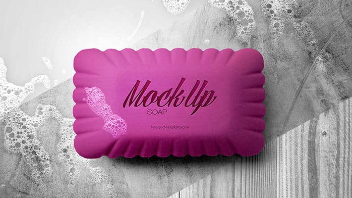Free Soap Mock-up in PSD