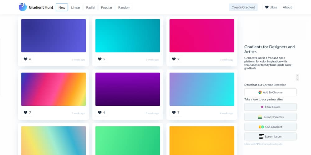 The Best Gradient Generators & Libraries » CSS Author