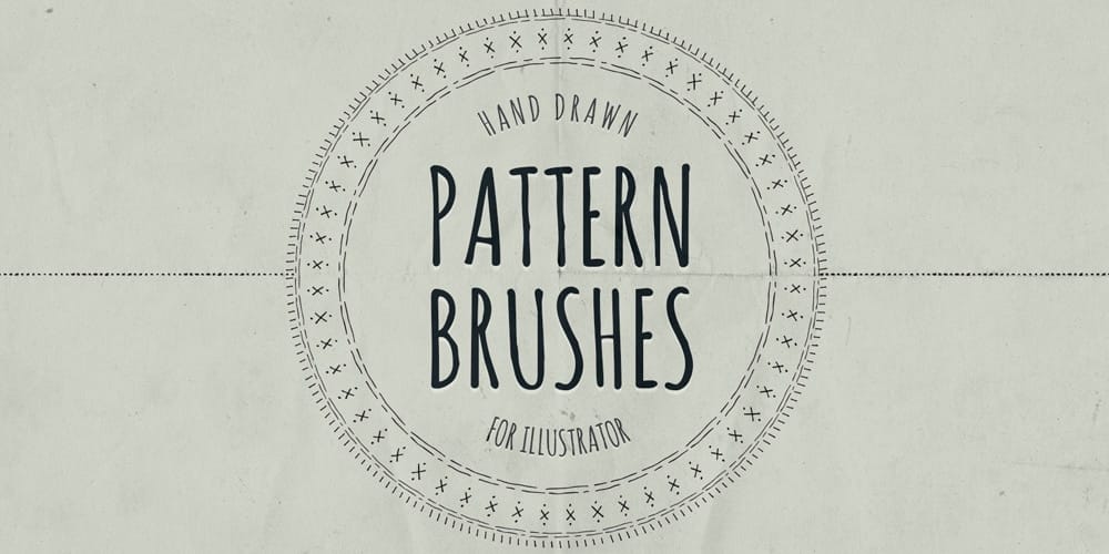 Hand Drawn Pattern Brushes for Illustrator