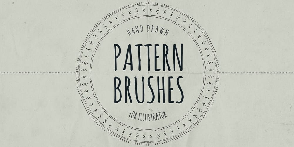 Hand Drawn Pattern Brushes for Illustrator