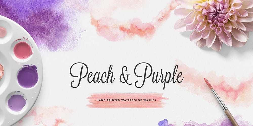 Hand Painted Watercolor Texture Washes