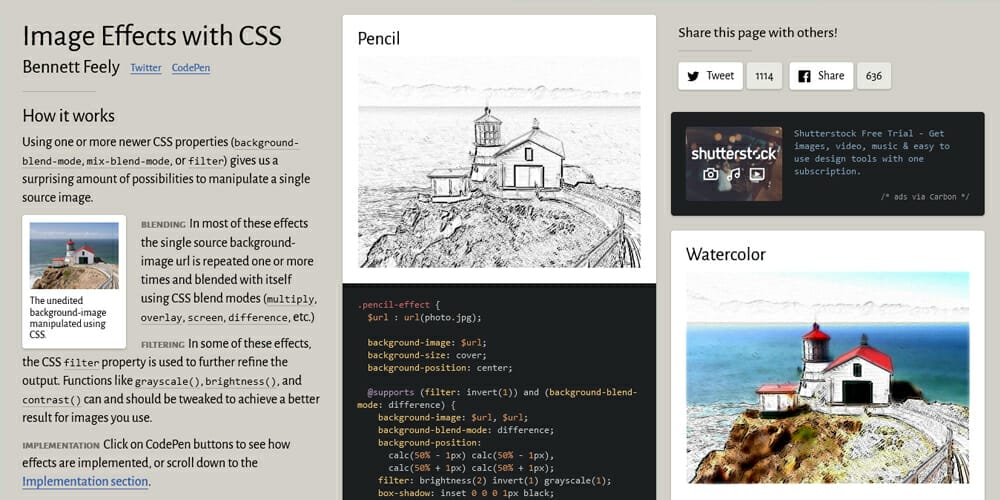 CSS Filter Generators & Libraries 29 Image Effects with CSS