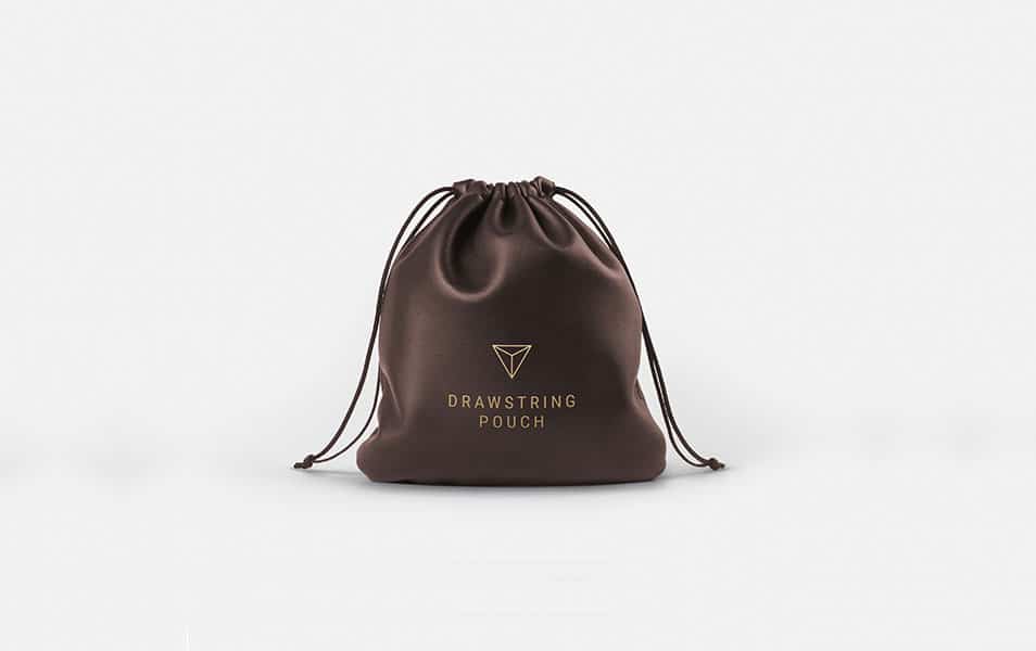 Leather Drawstring Pouch MockUp