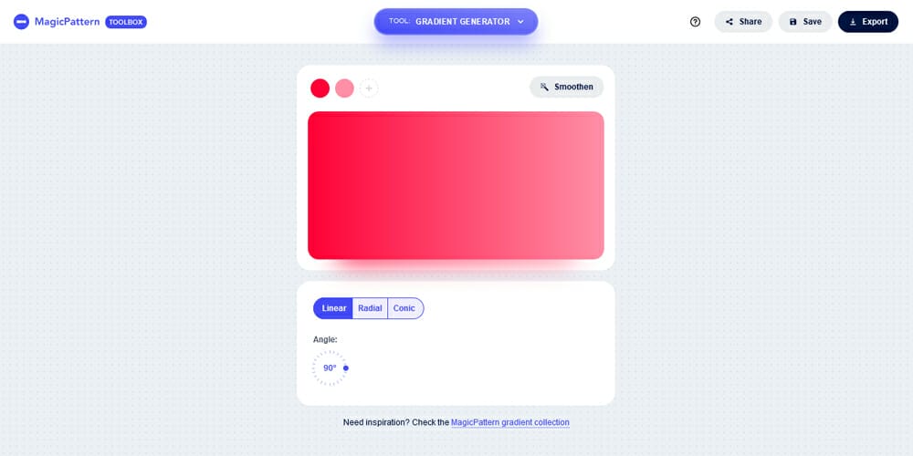 The Best Gradient Generators & Libraries 54 Magic Pattern Gradient Generator