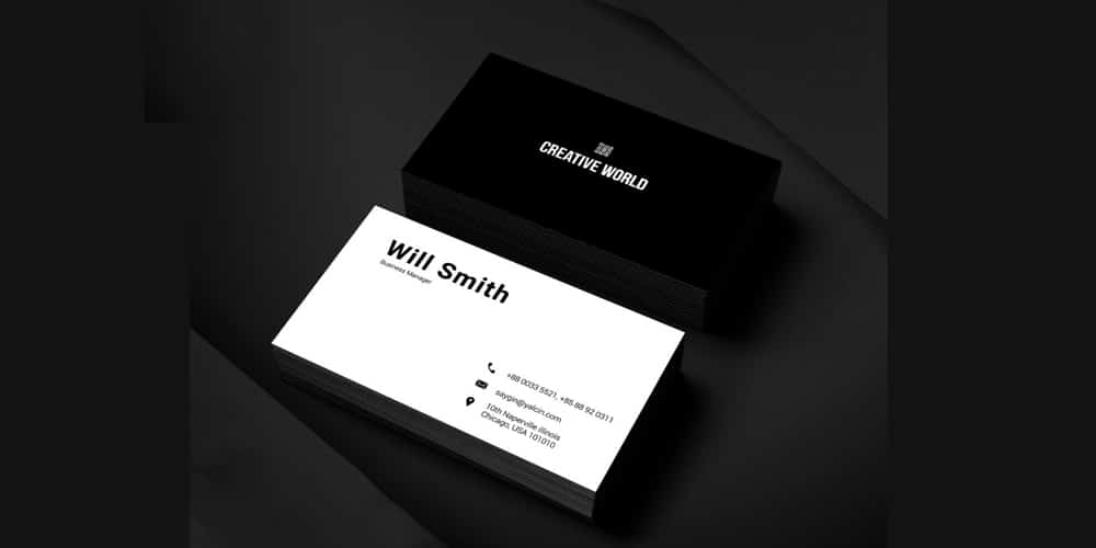 Minimal Business Card  Template PSD 
