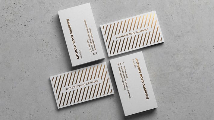 Modern Business Card Showcase Mockup