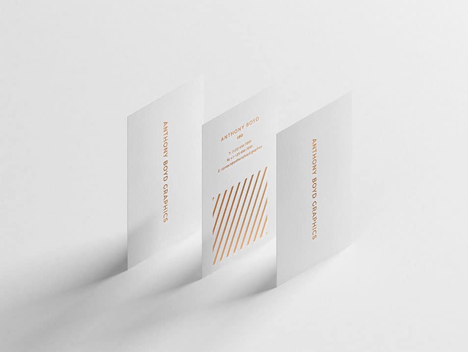 Modern Vertical Business Card Mockup » CSS Author