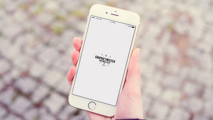 One Hand iPhone 6 Mockup