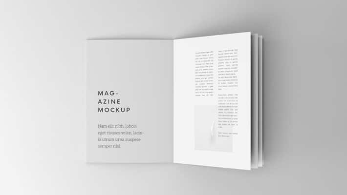 Overhead Booklet Mockup PSD