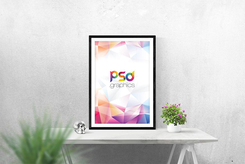 Photo Frame Mockup Free PSD