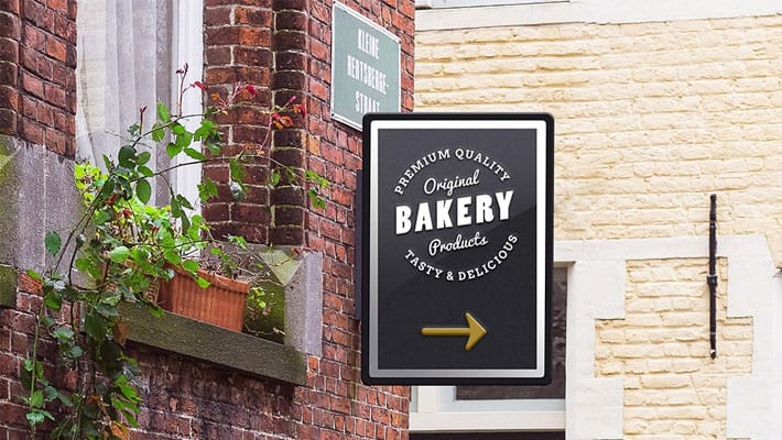 Public Signage Logo Mockup