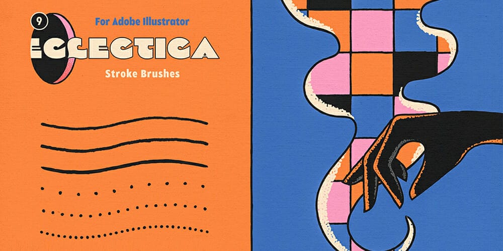 Retro Strokes Illustrator Brushes