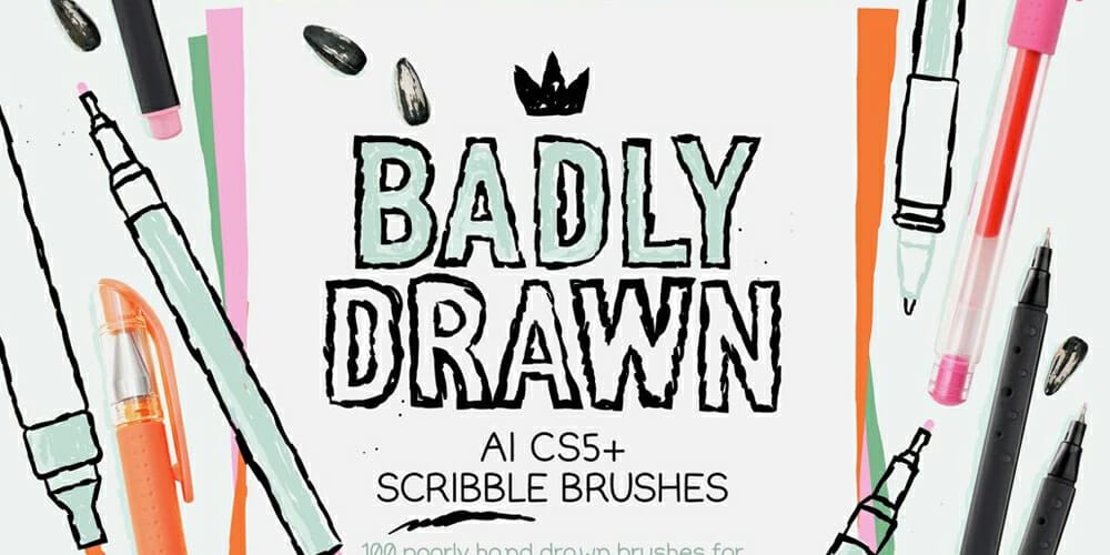 Scribble Brushes for Illustrator
