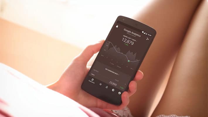 Sexy Lady With Android Phone Mockup