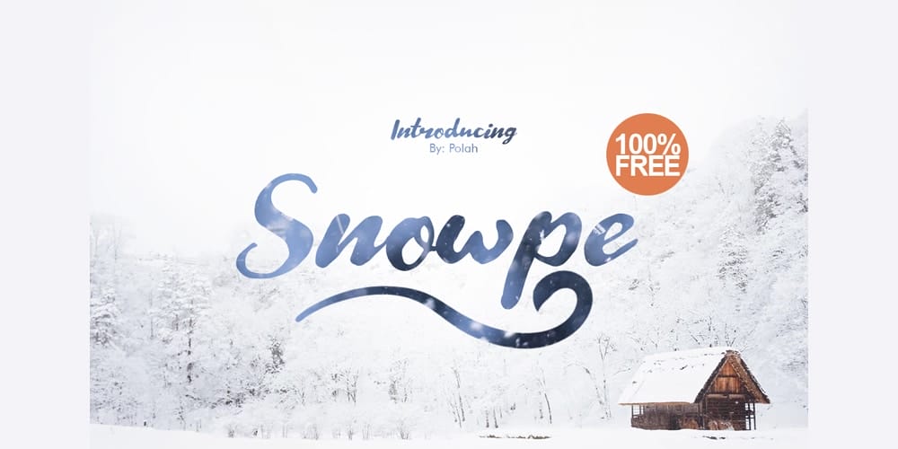 Snowpe Brush Font