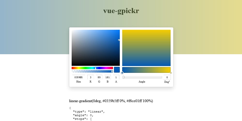 The Best Gradient Generators & Libraries 93 Vue Gradient Picker