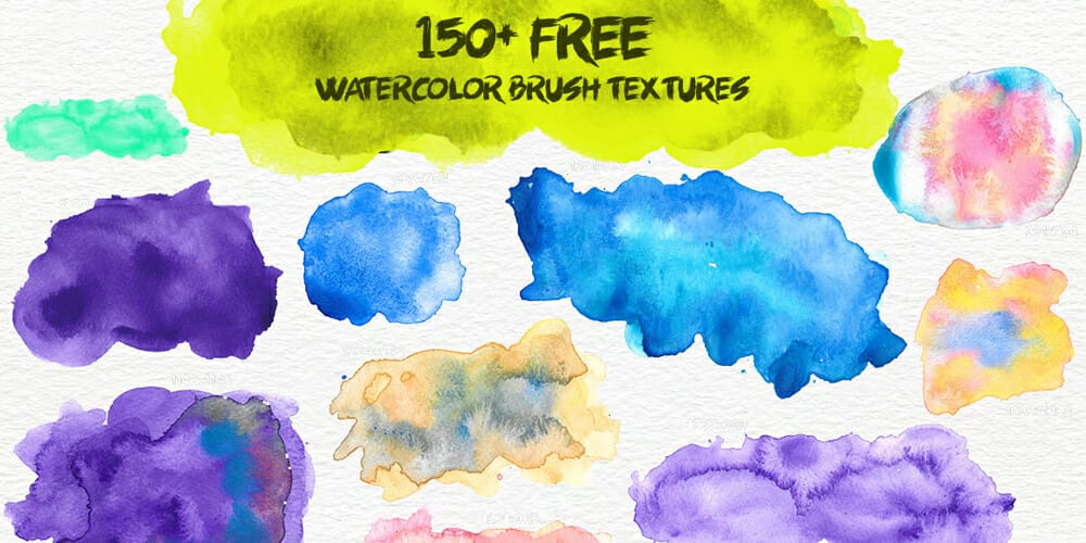Watercolor Brush Textures