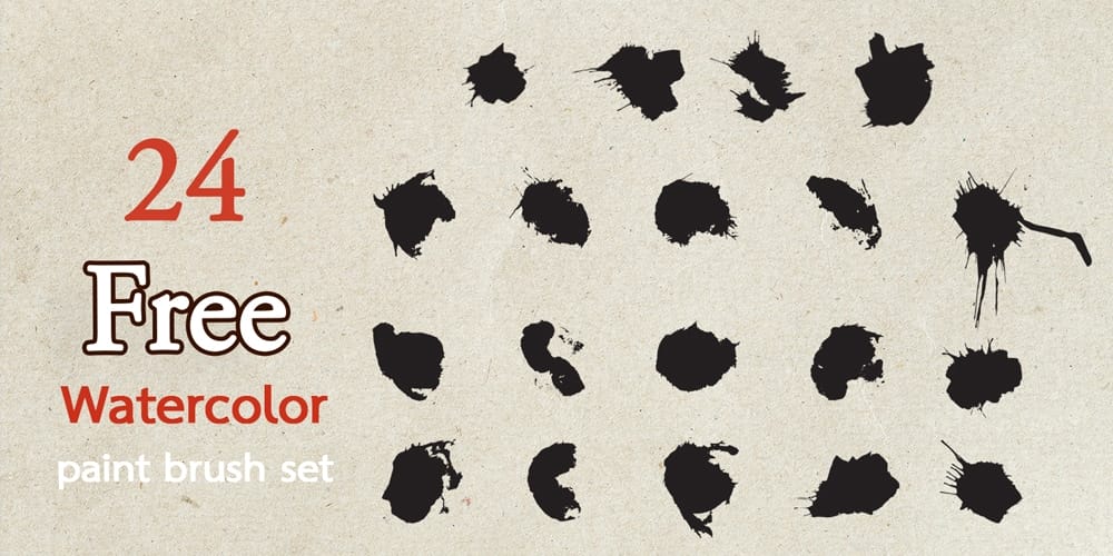 Watercolor Paint Brush Set