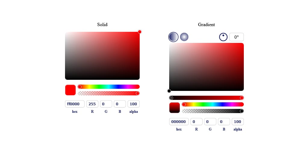 react color gradient picker