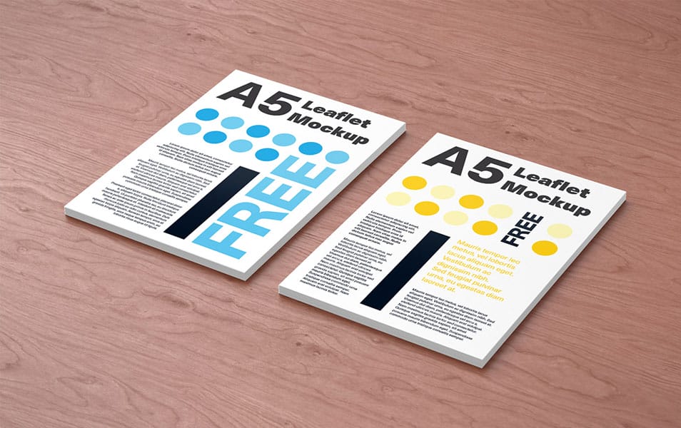 A5 Leaflet Mockup