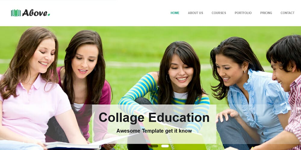Free Education HTML Website Templates 17 Above