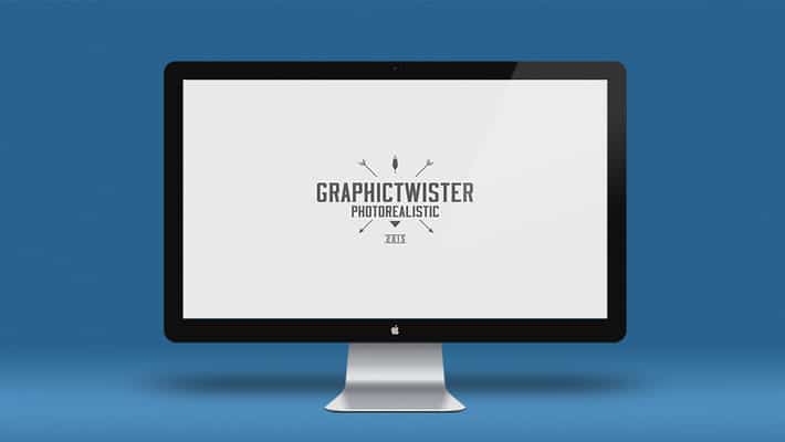 Apple Cinema Display Mockup