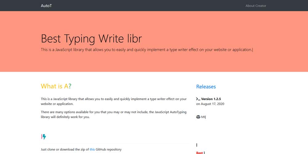 10 + JavaScript Text Effect Libraries 12 AutoTyping js