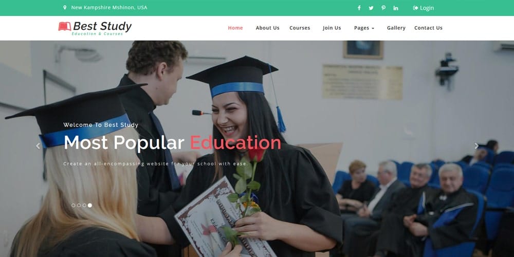 Free Education HTML Website Templates 100 Best Study