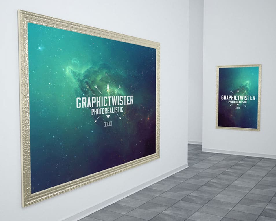 Big Gold Poster Frame