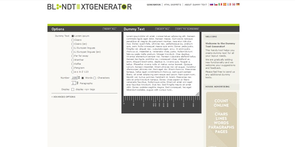 Dummy Text Generators and Tools 10 Blind Text Generator