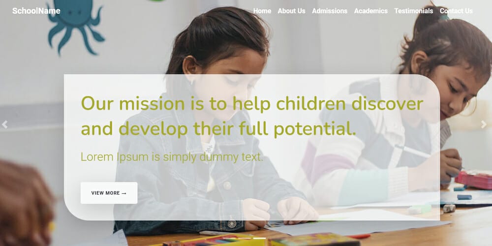 Free Education HTML Website Templates 69 Bootstrap School Template