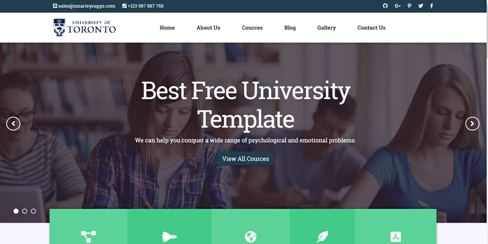 Free Education Html Website Templates » Css Author