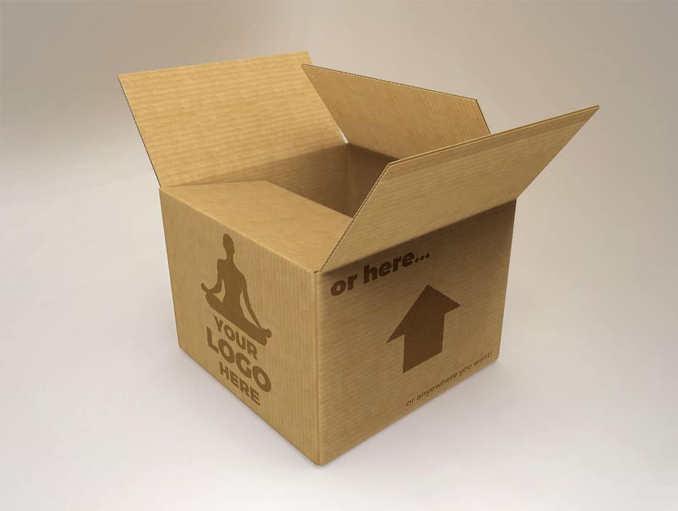 Cardboard Box Mockup