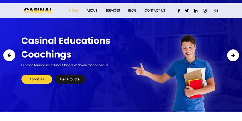Free Education HTML Website Templates 21 Casinal