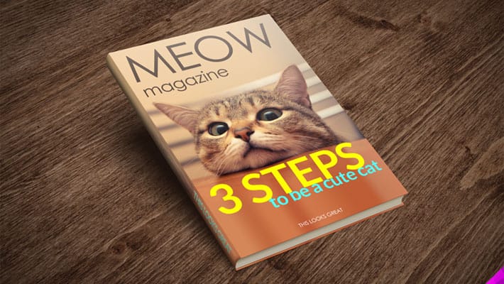 Cat Magazine Mockup