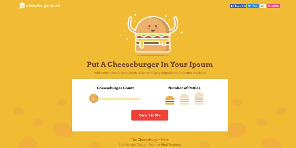 Dummy Text Generators and Tools 62 Cheeseburger Ipsum