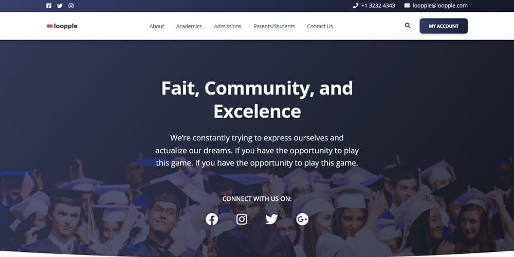 Free Education HTML Website Templates 11 College Website Landing Page Template