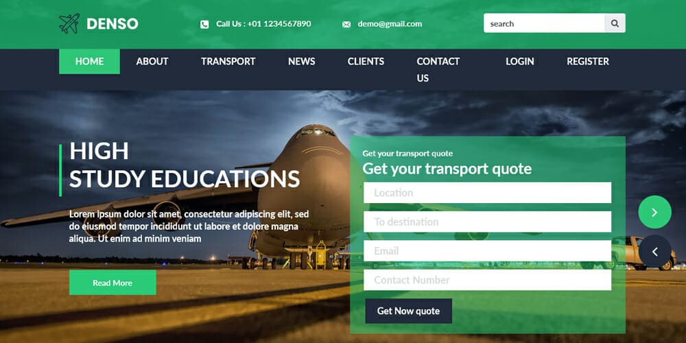 Free Education HTML Website Templates 125 Denso