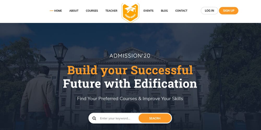 Free Education HTML Website Templates 30 Edification