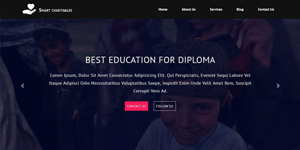 Educational Charity Web Template