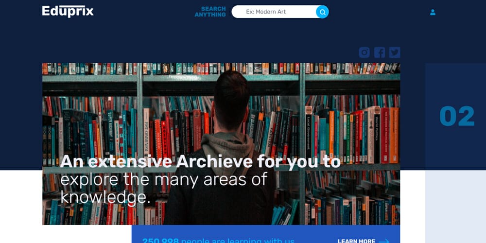Free Education HTML Website Templates 66 Eduprix