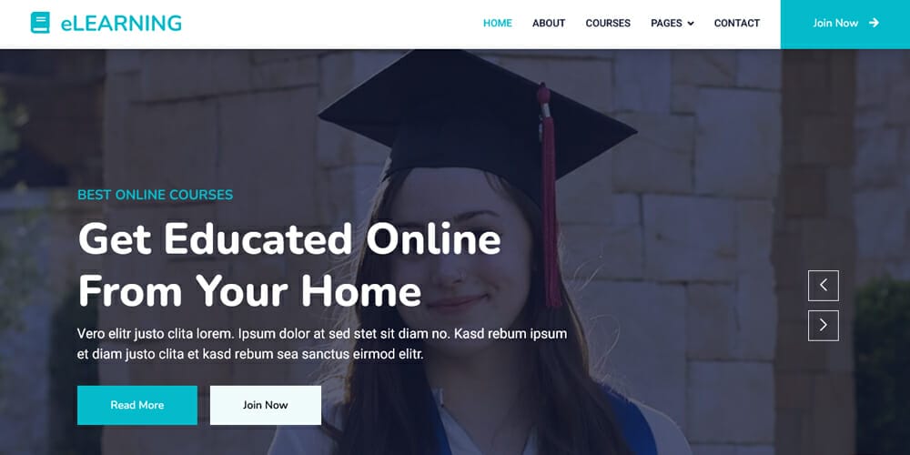 Free Education HTML Website Templates 1 Elearning Bootstrap 5 Web Template