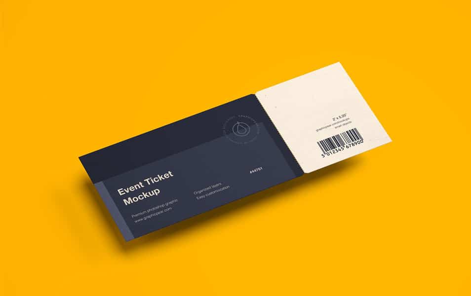Event Ticket Mockup