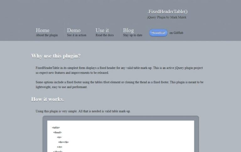15+ Best JQuery Table Plugins » CSS Author