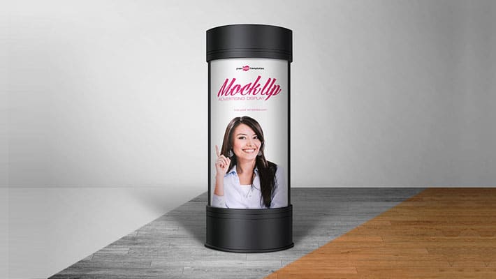 Free Advertising Display Mock-up in PSD