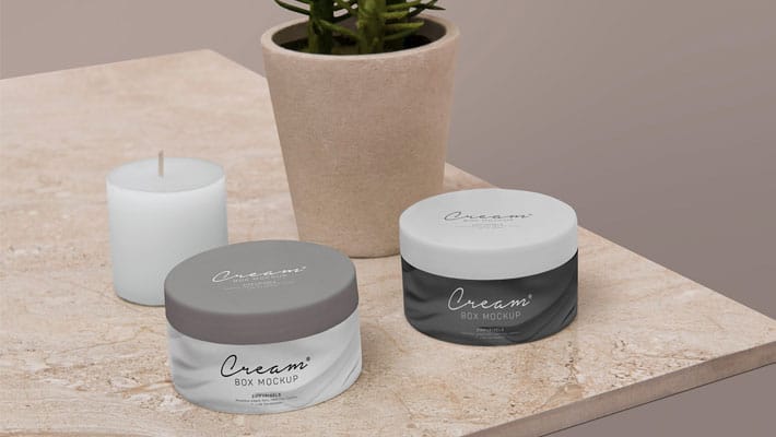 Free Amazing Cosmetic Jar Mockup