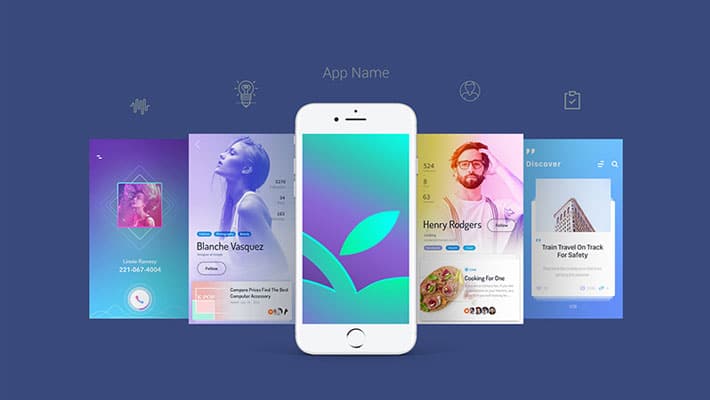 Free Apple iPhone 7 App Screen Mockup PSD