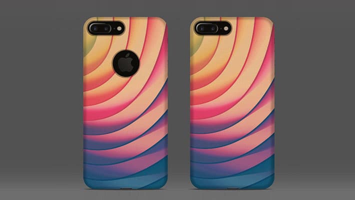 Free Apple iPhone 7 Plus Back Cover Case Mock-up PSD