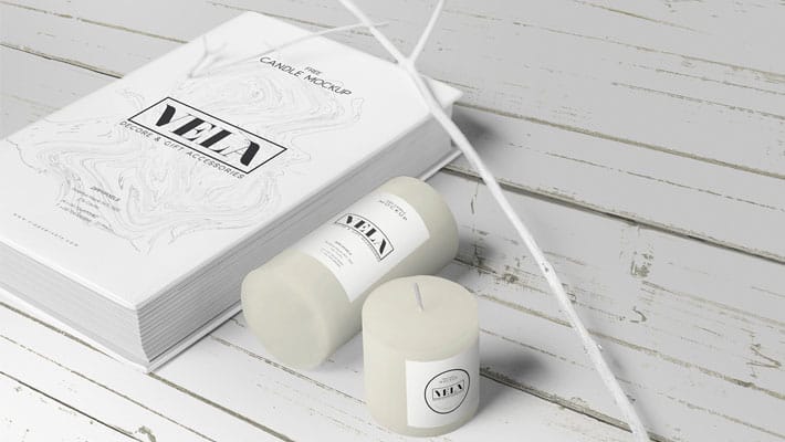 Free Awesome Candle Mockup
